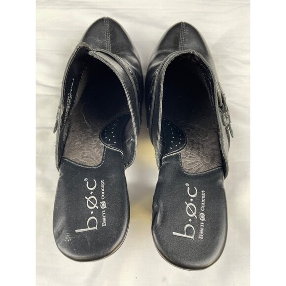 BOC Born Concepts Women's Black Shoes/Slide on Clogs Heel 3.75" Sz 8 SKU 3411 - Picture 6 of 7